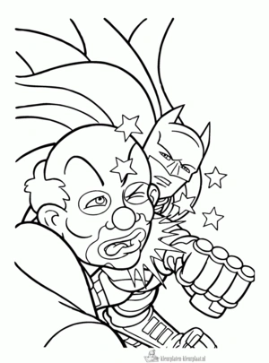 Batman 123 kleurplaat