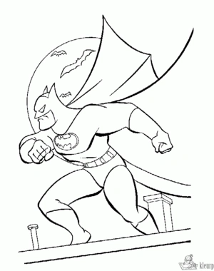 Batman 28 kleurplaat