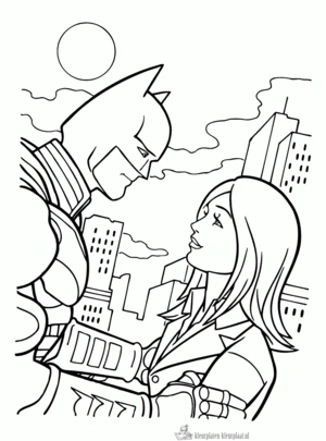 Batman 30 kleurplaat