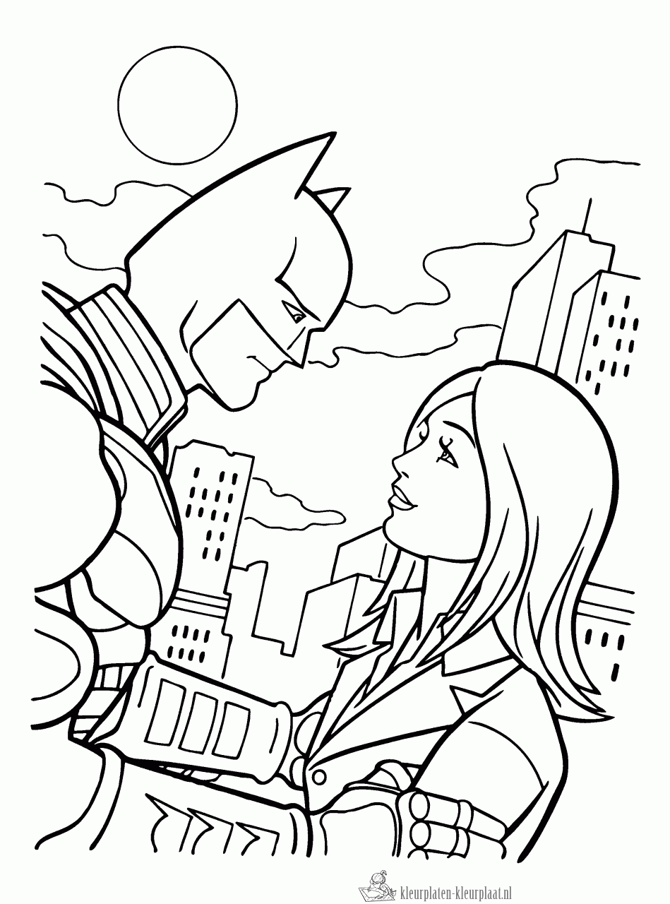 Batman 30 kleurplaat