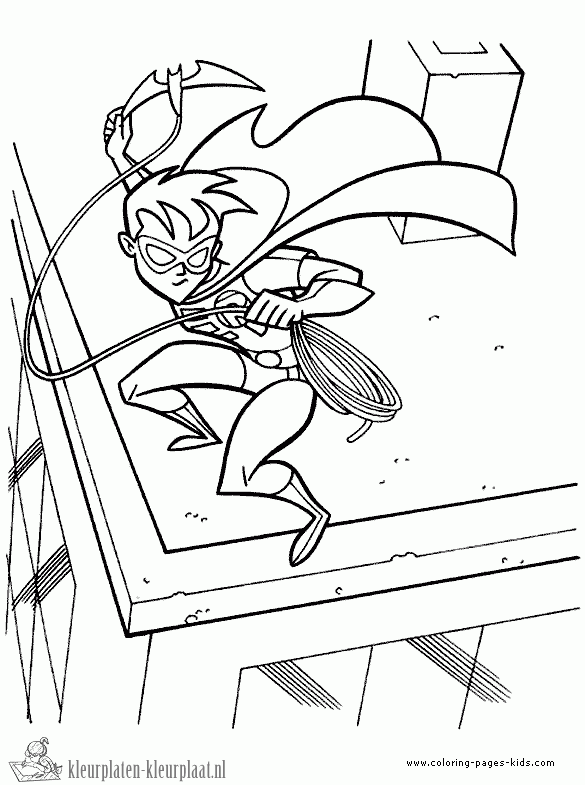 Batman 36 kleurplaat