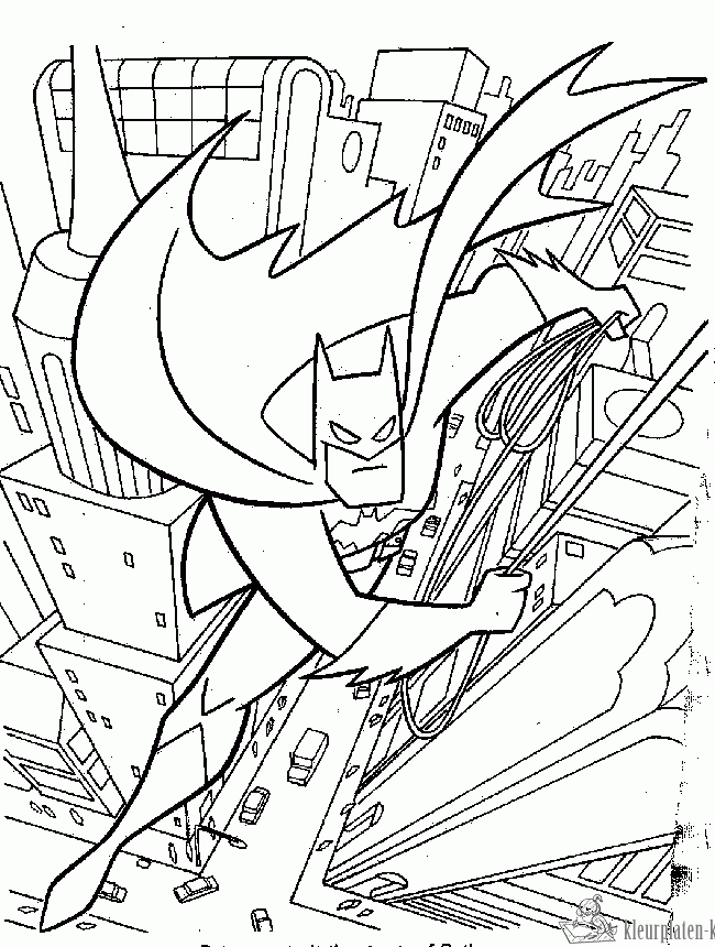 Batman 39 kleurplaat
