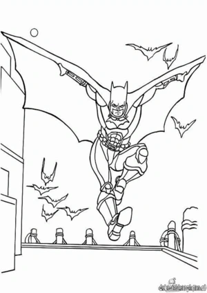 Batman 49 kleurplaat