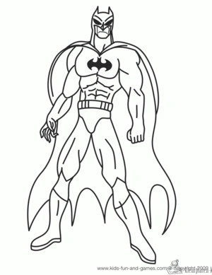 Batman 64 kleurplaat