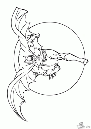 Batman 66 kleurplaat