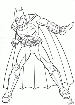 Batman 75 kleurplaat