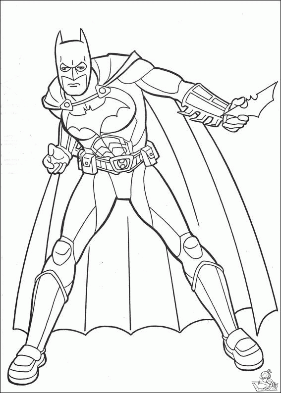 Batman 75 kleurplaat