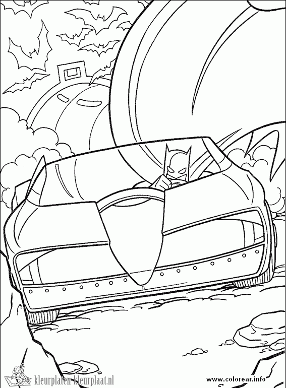 Batman 85 kleurplaat