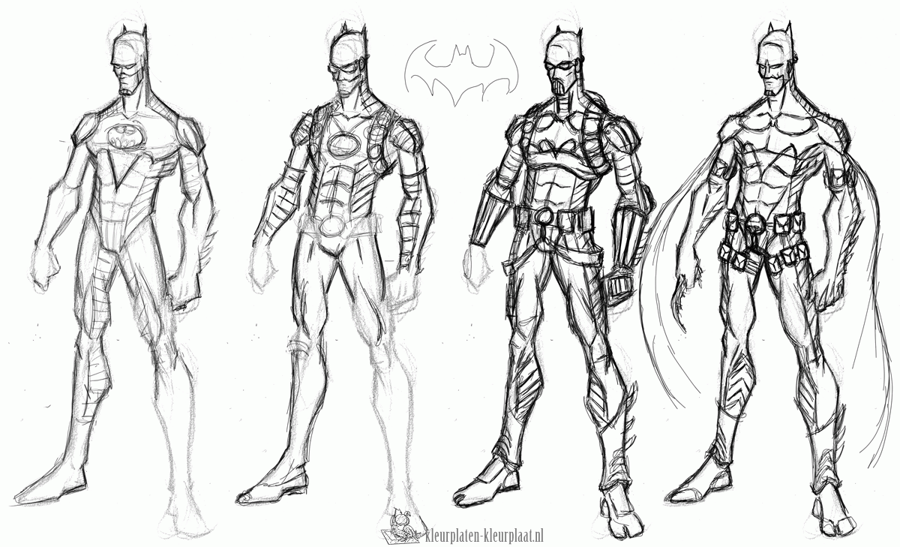 Batman 92 kleurplaat