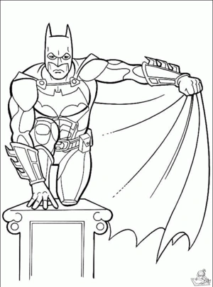 Batman 96 kleurplaat