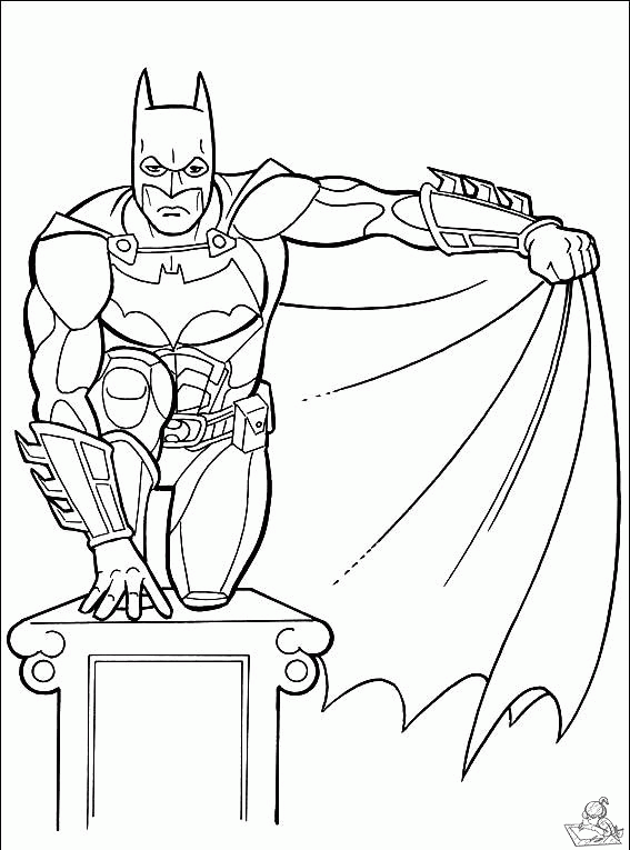 Batman 96 kleurplaat