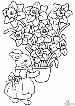 Bloemen 21 kleurplaat