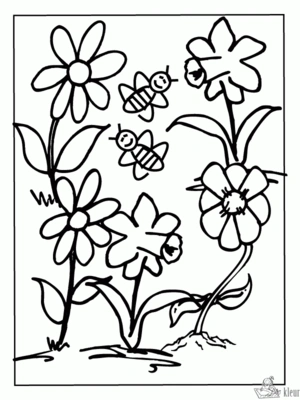 Bloemen 27 kleurplaat