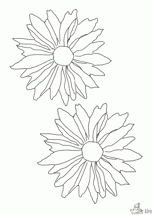 Bloemen 29 kleurplaat