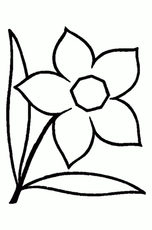 Bloemen 30 kleurplaat