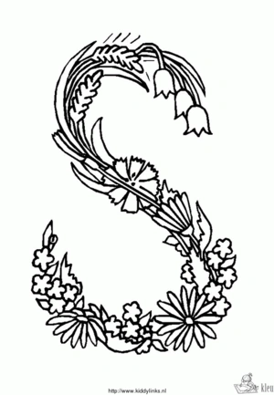 Bloemen 32 kleurplaat