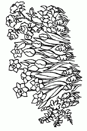 Bloemen 34 kleurplaat