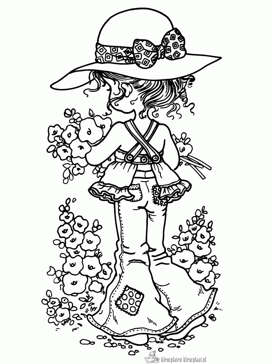 Bloemen 37 kleurplaat