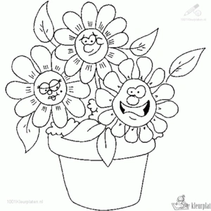 Bloemen 41 kleurplaat