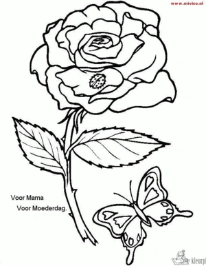 Bloemen 66 kleurplaat