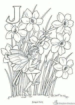 Bloemen 67 kleurplaat