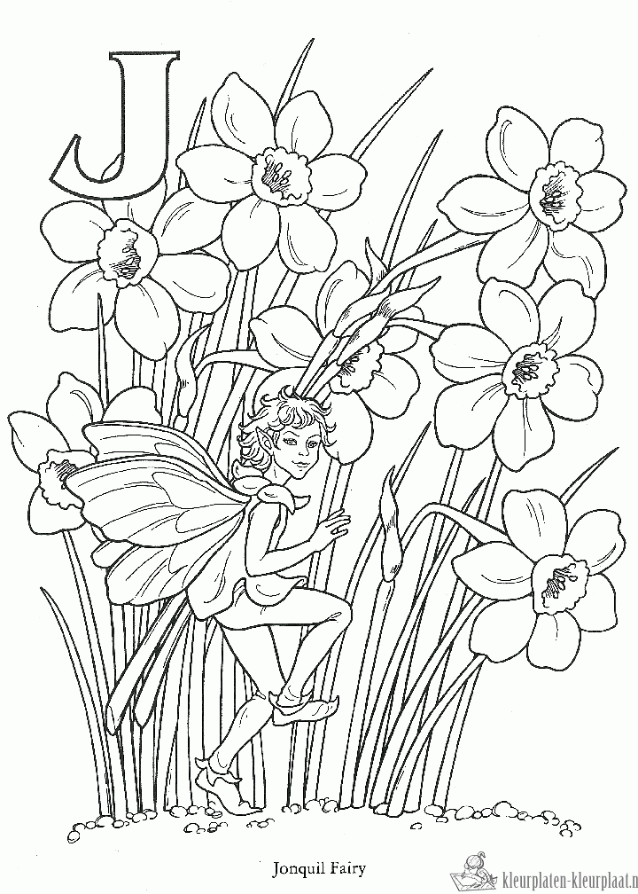 Bloemen 67 kleurplaat