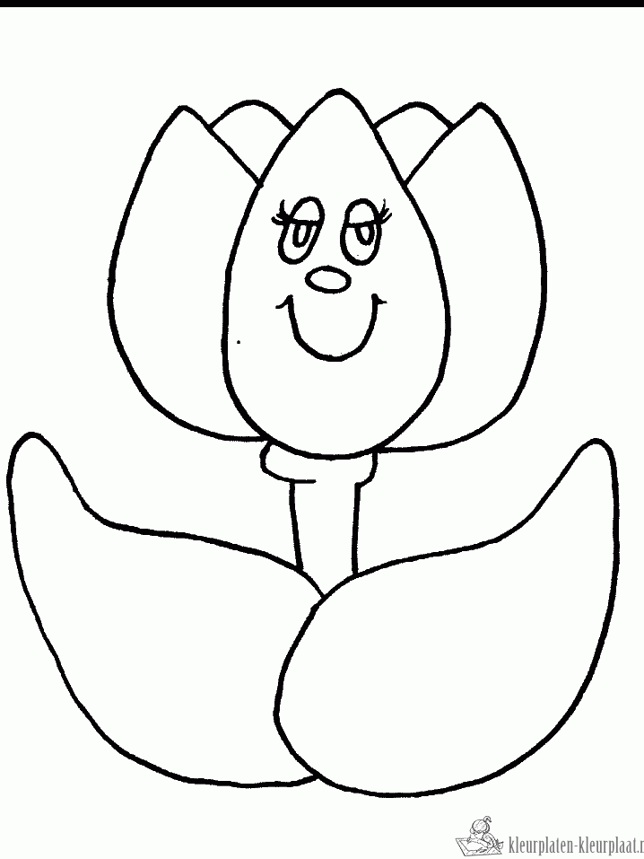 Bloemen 74 kleurplaat