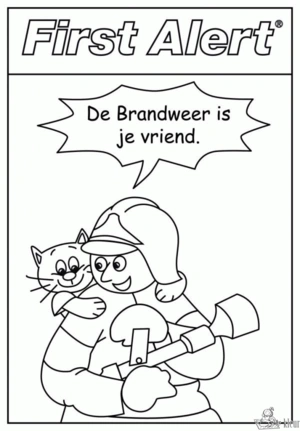 Brandweer 22 kleurplaat