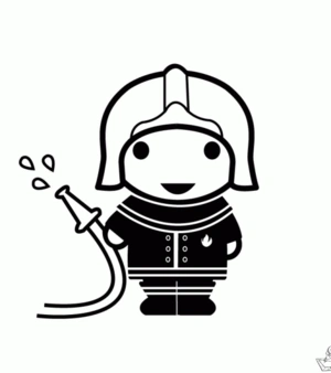 Brandweer 23 kleurplaat