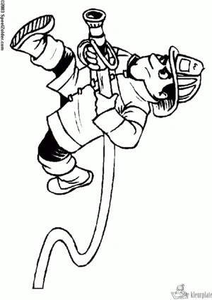 Brandweer 33 kleurplaat