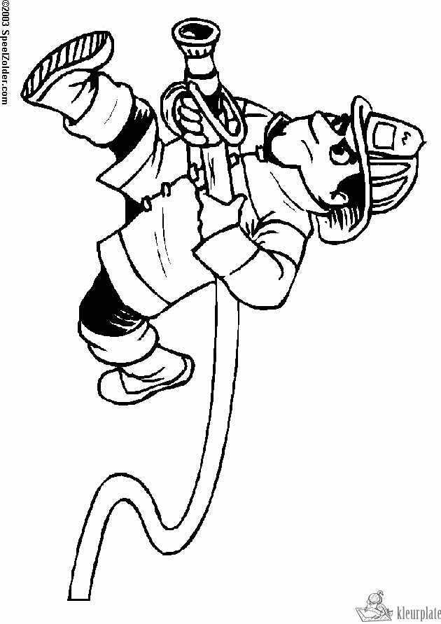 Brandweer 33 kleurplaat