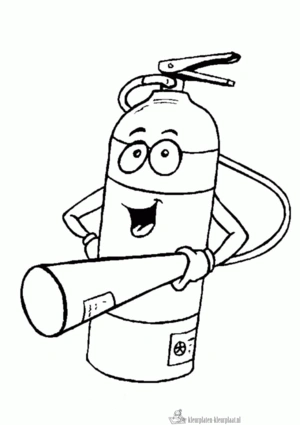 Brandweer 44 kleurplaat