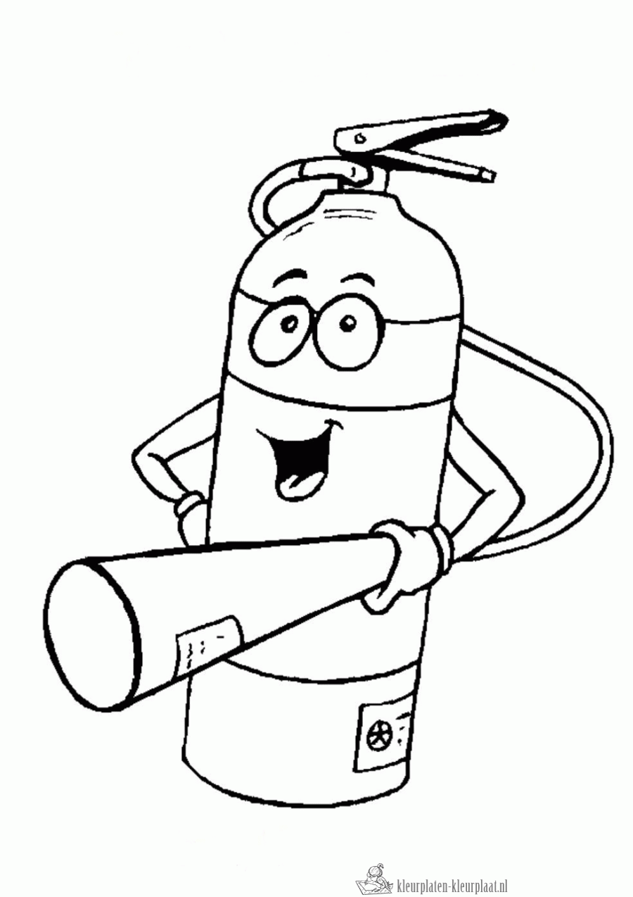 Brandweer 44 kleurplaat