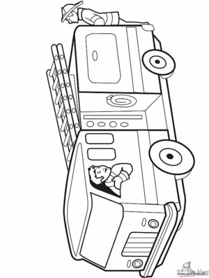 Brandweer 51 kleurplaat