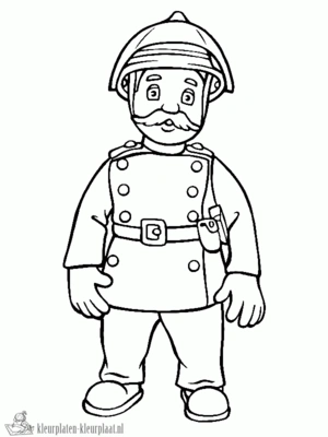 Brandweerman sam 6 kleurplaat