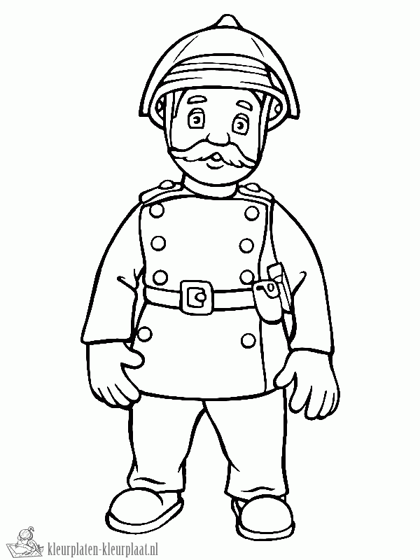 Brandweerman sam 6 kleurplaat