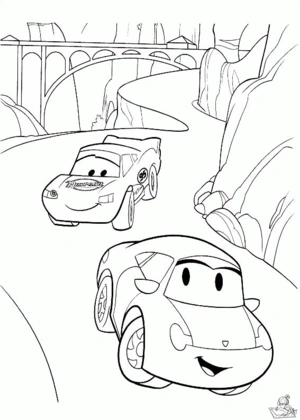 Cars 10 kleurplaat