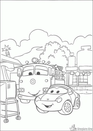 Cars 12 kleurplaat