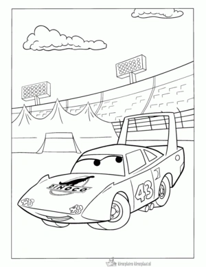 Cars 19 kleurplaat