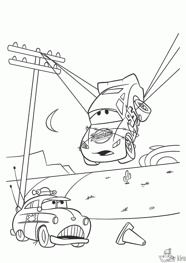 Cars 30 kleurplaat