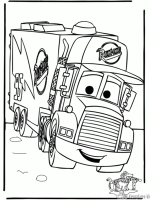 Cars 5 kleurplaat