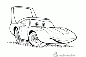 Cars 50 kleurplaat