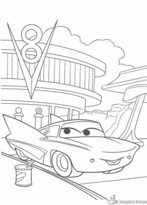 Cars 58 kleurplaat