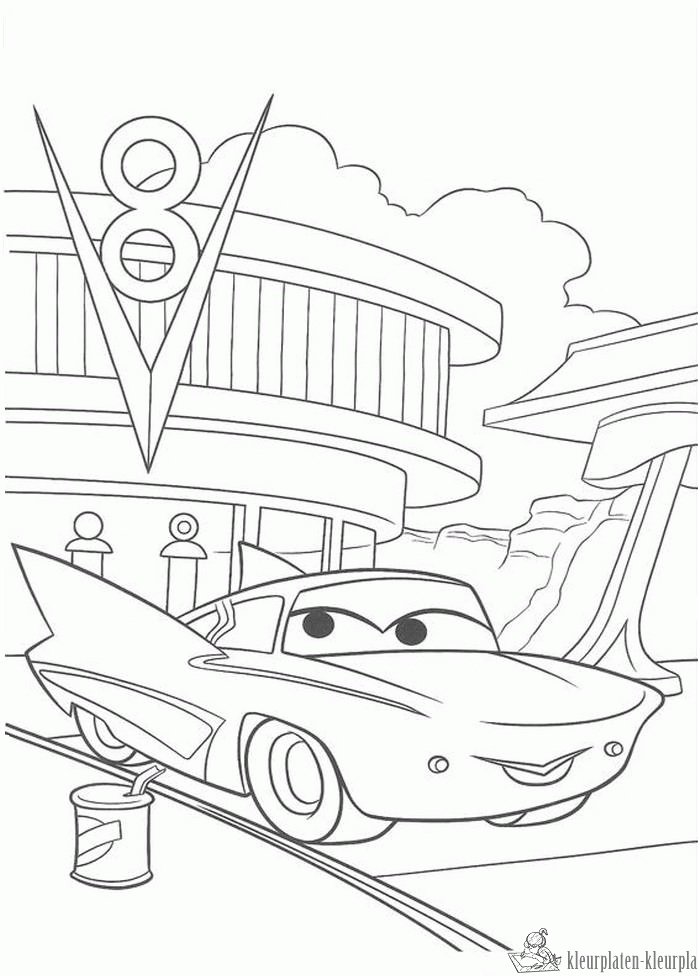 Cars 58 kleurplaat