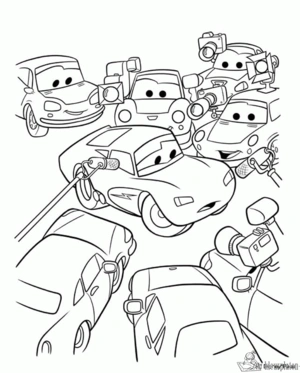 Cars 61 kleurplaat