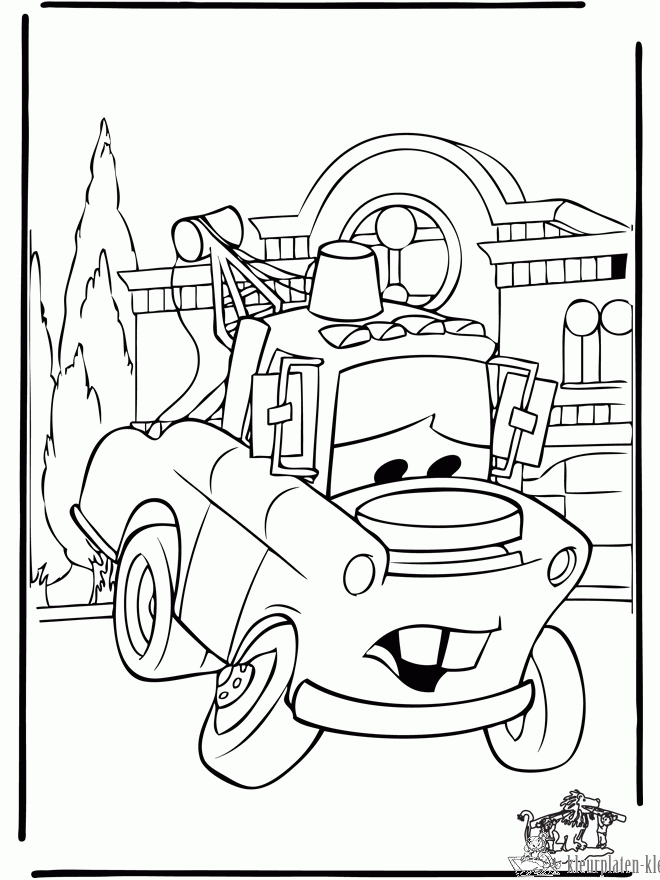 Cars 74 kleurplaat