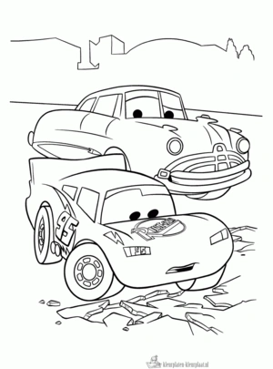Cars 97 kleurplaat