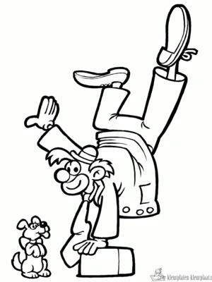 Circus 10 kleurplaat