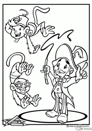 Circus 17 kleurplaat