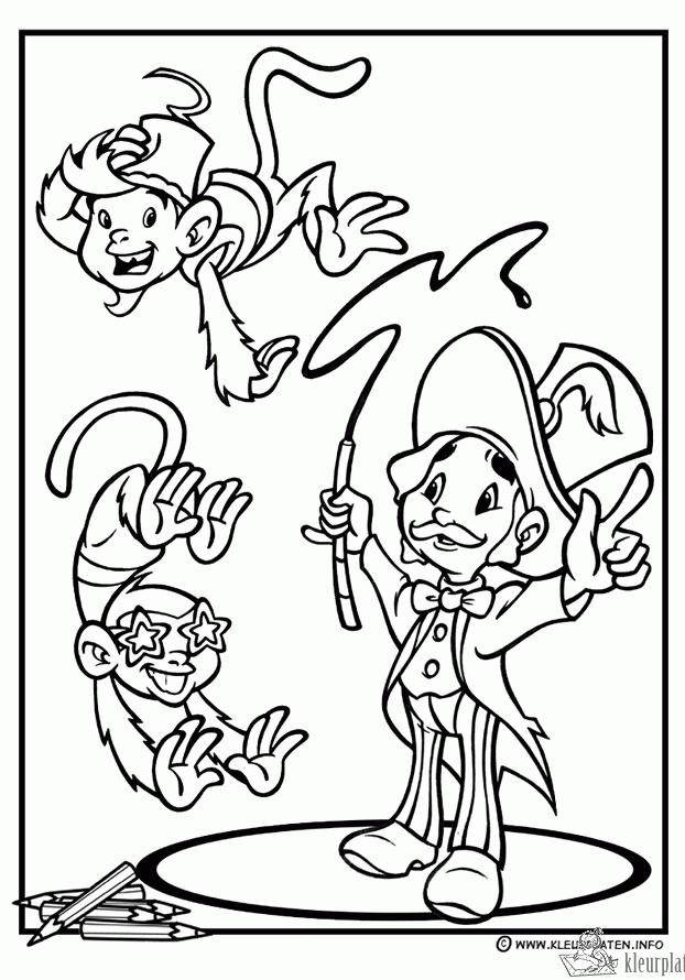 Circus 17 kleurplaat